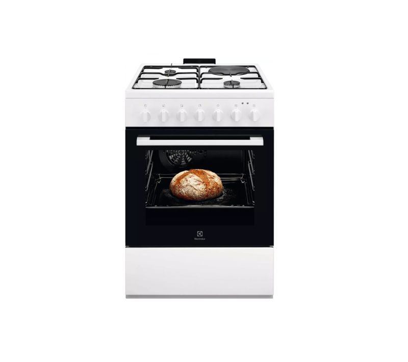 Cuisinière Mixte 3 foyers gaz + 1 électrique - Lkm624022w