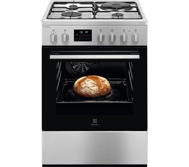 Cuisinière mixte ELECTROLUX EKM668989X 4 foyers Inox
