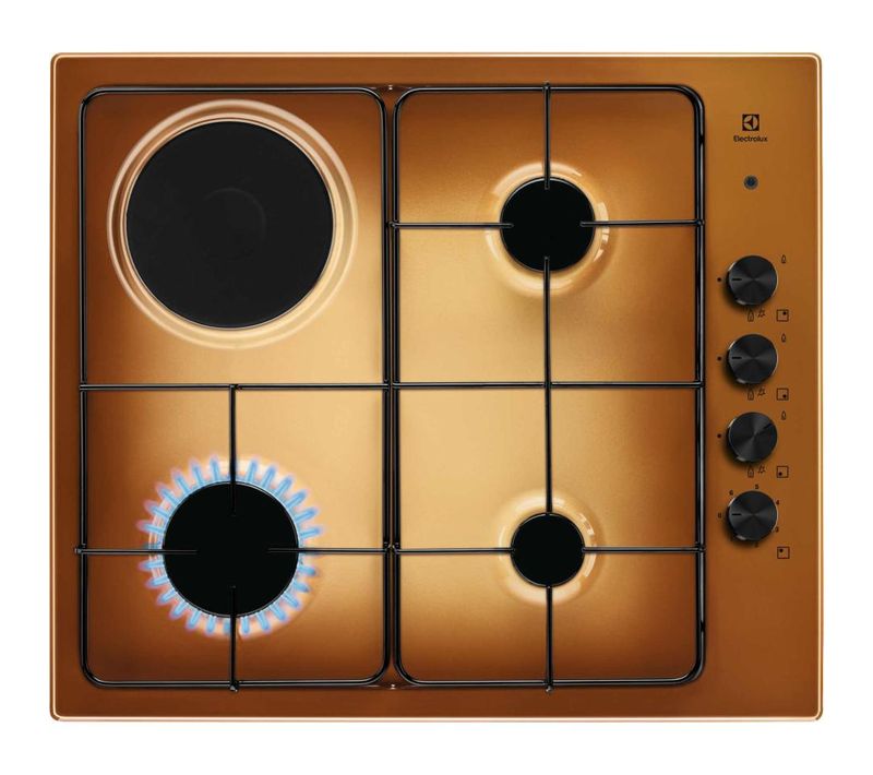 Plaque Mixte 3 foyers gaz + 1 électrique - Egl62821ot