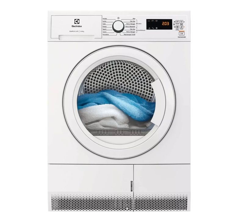 Sèche-linge Pompe à Chaleur 60cm 8kg Blanc Edhf2804dc
