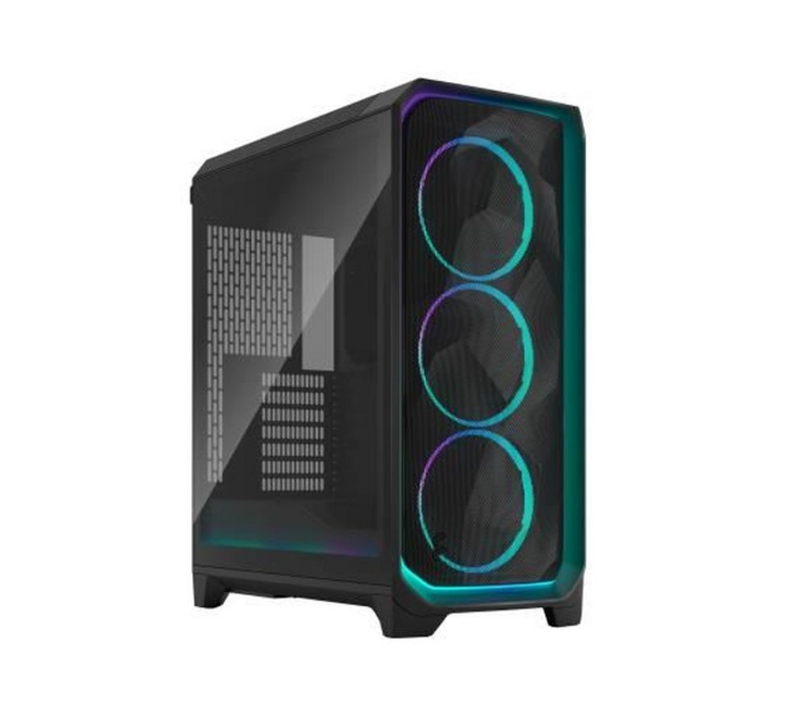 Boîtier PC Moyen Tour E-atx Mesh Rgb, Verre Trempé, USB-c 20 Gbps, Noir