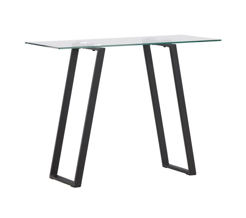 Console En Verre Et Acier Horten