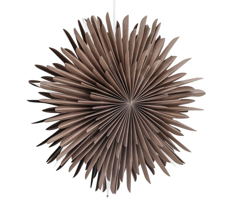 Lampe Suspension Design "selen" 46cm Marron