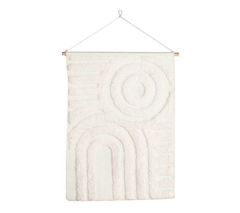 Toile Tapis à Suspendre "nikita" 100cm Blanc