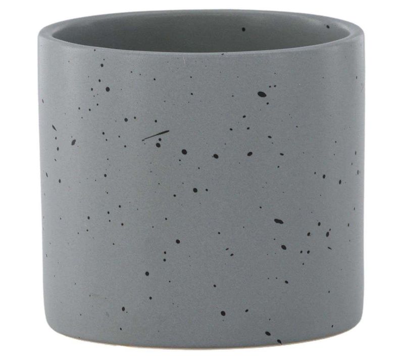 Cache Pot En Grès Sane 11x10 Cm Gris