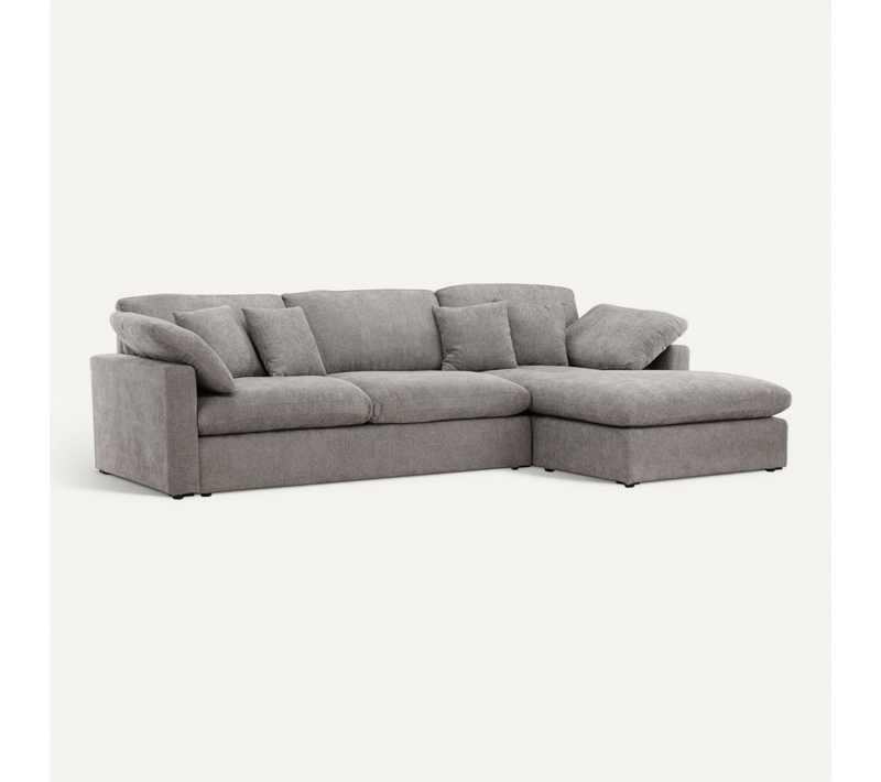 Canapé D'angle Réversible "amalfi" 297cm Gris