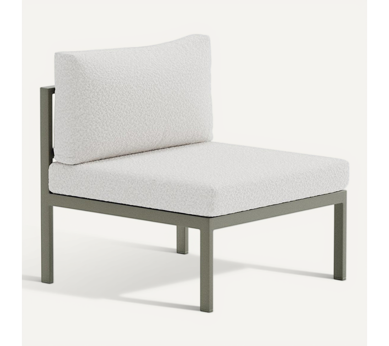 Module Canapé De Jardin Bouclette "copacabana" 74cm Marron