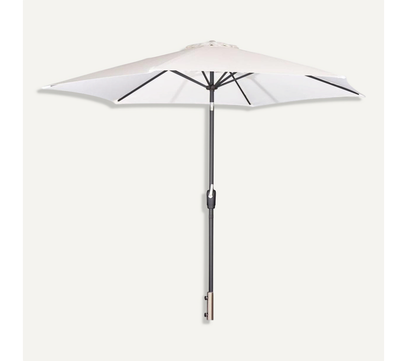 Parasol En Métal "leeds" 300cm Blanc