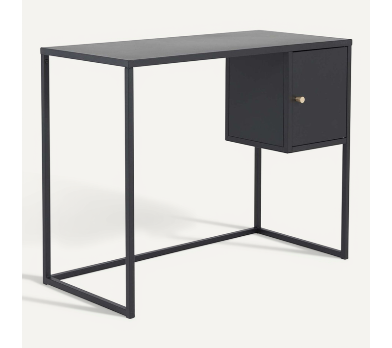 Bureau En Acier Bakal Noir