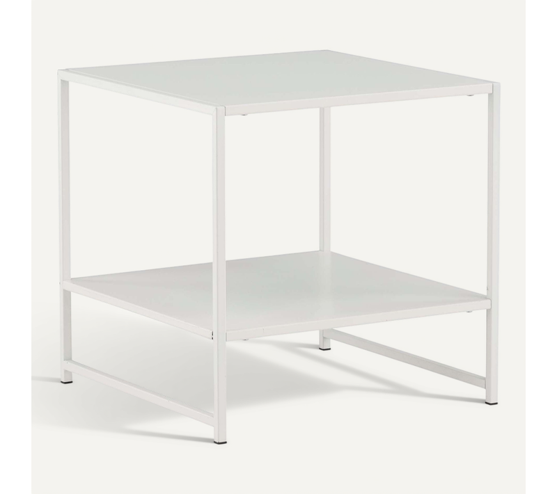 Table D'appoint Avec Étagère En Acier Staal