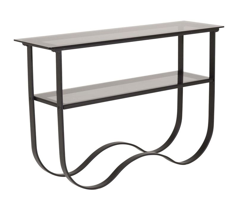 Console Design En Acier Et Verre Wavy