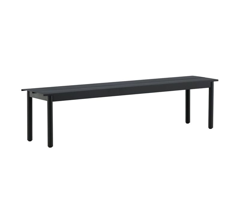 Banc De Jardin "modena" 180cm Noir
