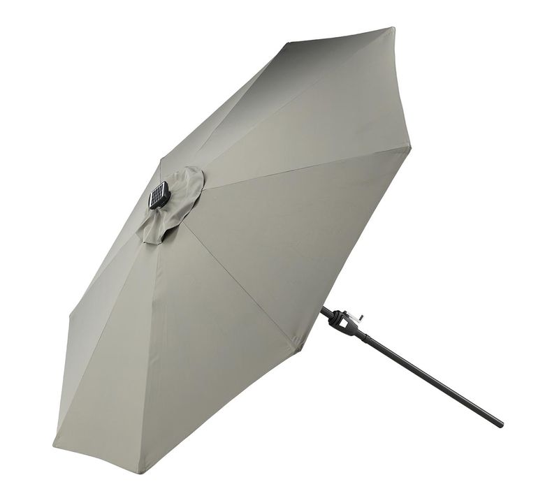 Parasol à LED "sabal" 270cm Gris