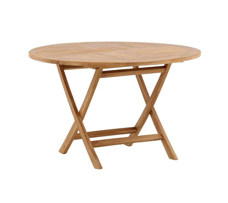 Table De Jardin Ronde "kenya" 120cm Naturel