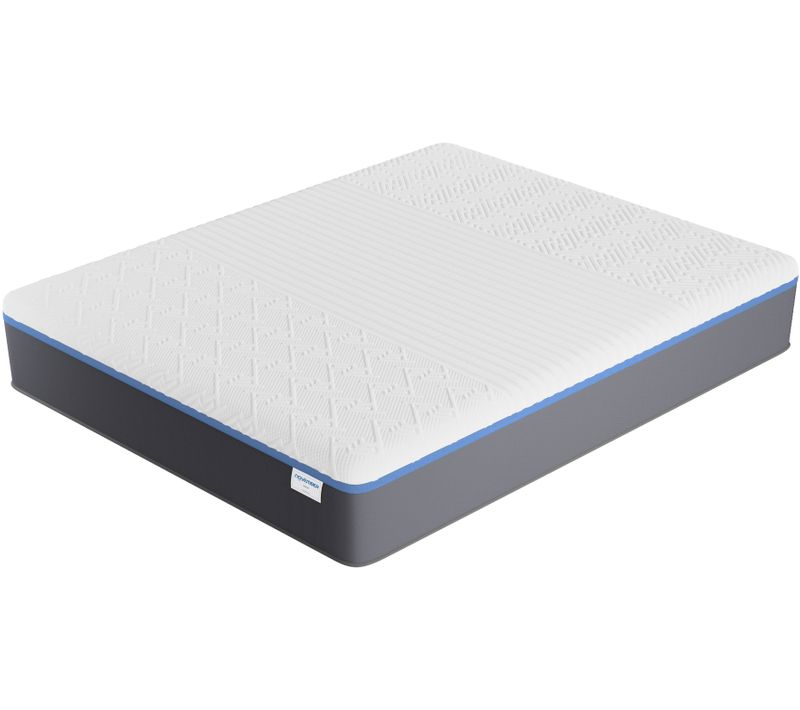 Matelas mousse latex 180x200 cm mi-ferme, accueil gel mémoire de forme, 28 cm d'épaisseur