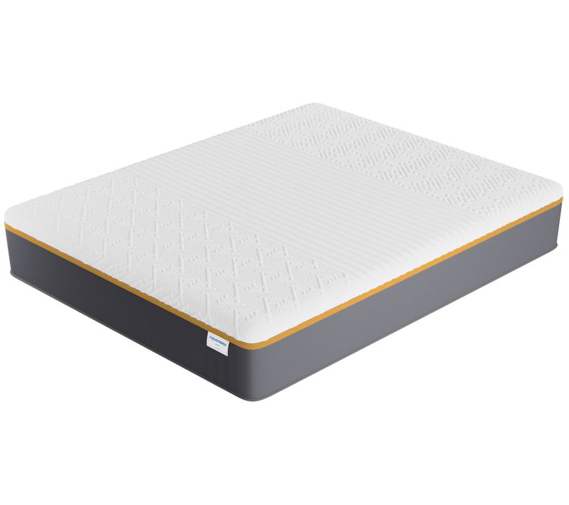 Matelas mousse latex 140x190 cm, très ferme, accueil gel mémoire de forme, 28 cm d'épaisseur