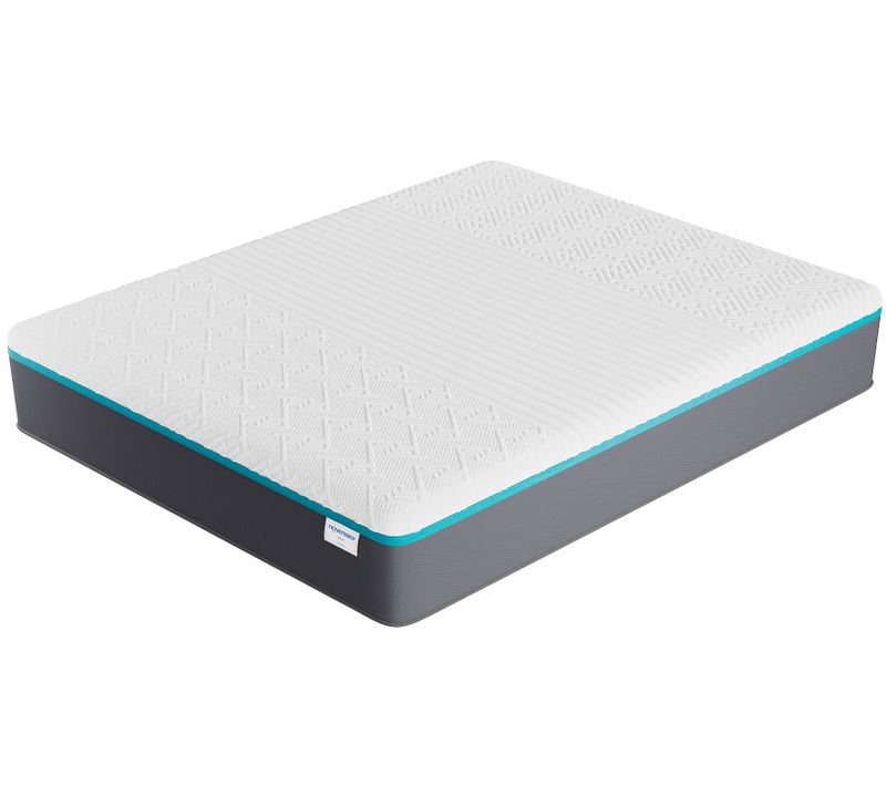 Matelas mousse latex 90x190 cm ferme, accueil gel mémoire de forme, 28 cm d'épaisseur
