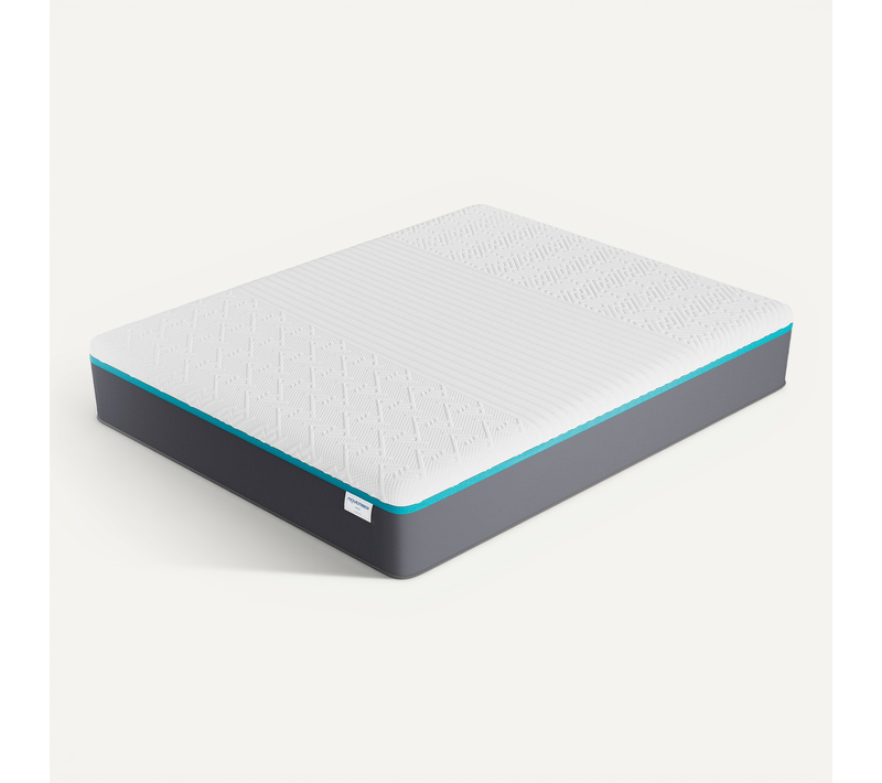 Matelas mousse latex 140x200 cm ferme, accueil gel mémoire de forme, 28 cm d'épaisseur
