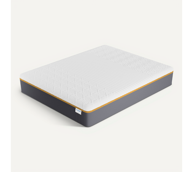 Matelas mousse latex 180x200 cm, très ferme, accueil gel mémoire de forme, 28 cm d'épaisseur