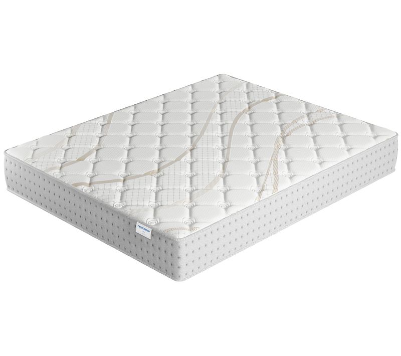 Matelas ressorts ensachés 200x200 cm accueil mousse ép.25 cm
