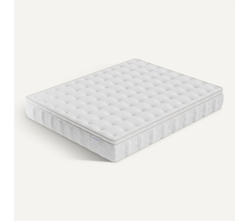 Matelas ressorts ensachés 180x200 cm accueil mousse charbon Ép.30 cm