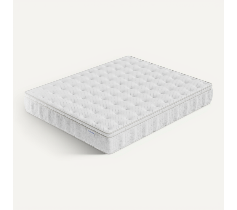 Matelas ressorts ensachés 140x200 cm accueil mousse charbon Ép.30 cm