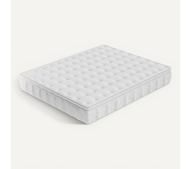 Matelas ressorts ensachés 160x200 cm accueil mousse charbon Ép.30 cm