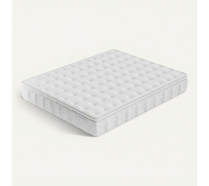Matelas ressorts ensachés 120x190 cm accueil mousse charbon Ép.30 cm