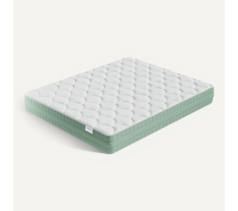Matelas mousse végétale 140x200 cm accueil mémoire de forme Ép.22 cm