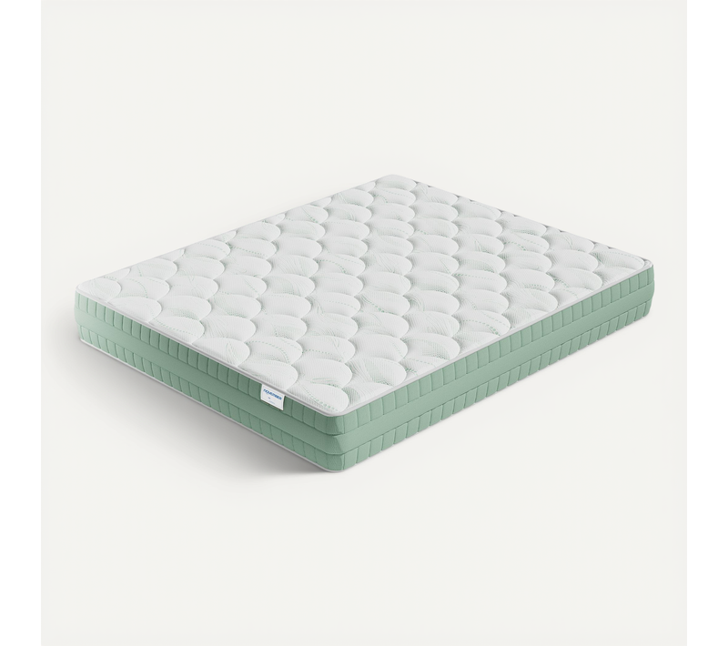 Matelas mousse végétale 90x200 cm accueil mémoire de forme Ép.22 cm