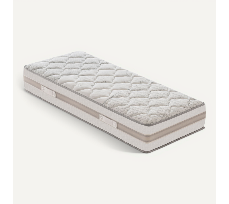 Matelas Ressorts Ensachés 80x200 Cm - Accueil Mémoire De Forme - Epaisseur 25 Cm - Housse Amovible