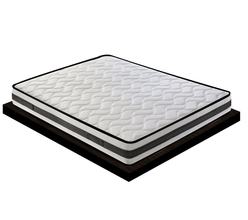 Matelas Mousse 200x200 FENIS - Epaisseur 20 Cm - Réversible - Côté Été/hiver