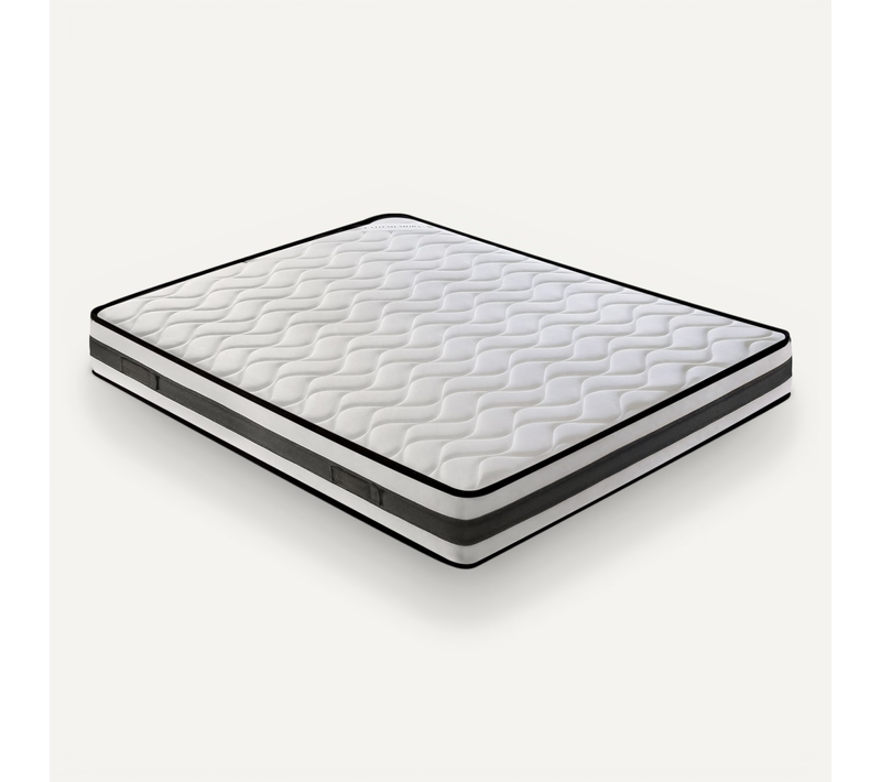 Matelas Mousse 120x200 FENIS - Epaisseur 20 Cm - Réversible - Côté Été/hiver
