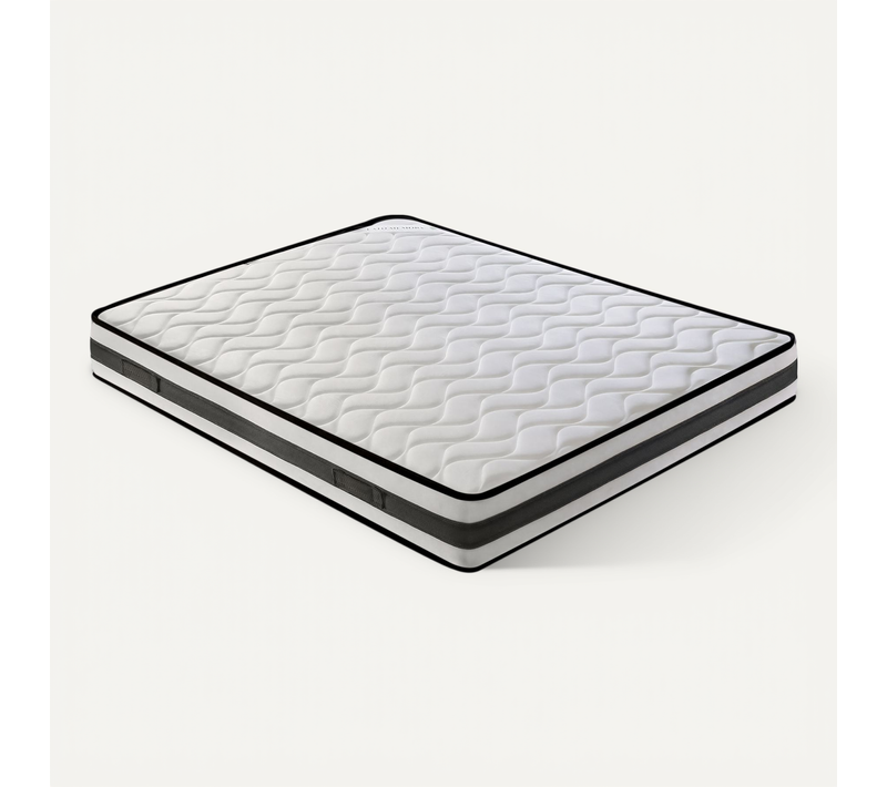 Matelas Mousse 160x190 - Epaisseur 20 Cm - Réversible - Côté Été/hiver