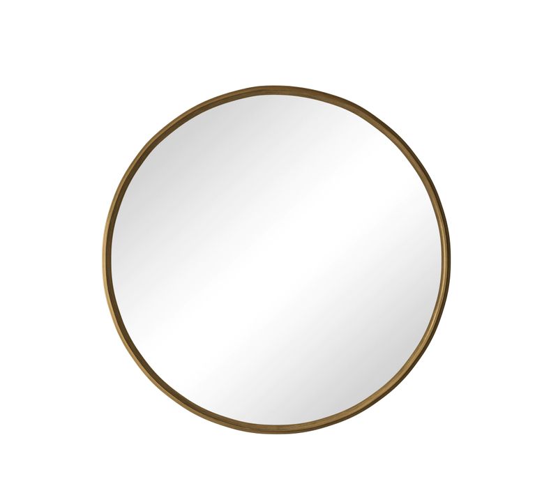 Miroir Rond 80cm, Cadre Métallique, Miroir De Salle De Bain, Pour Entrée, Chambre, Salon