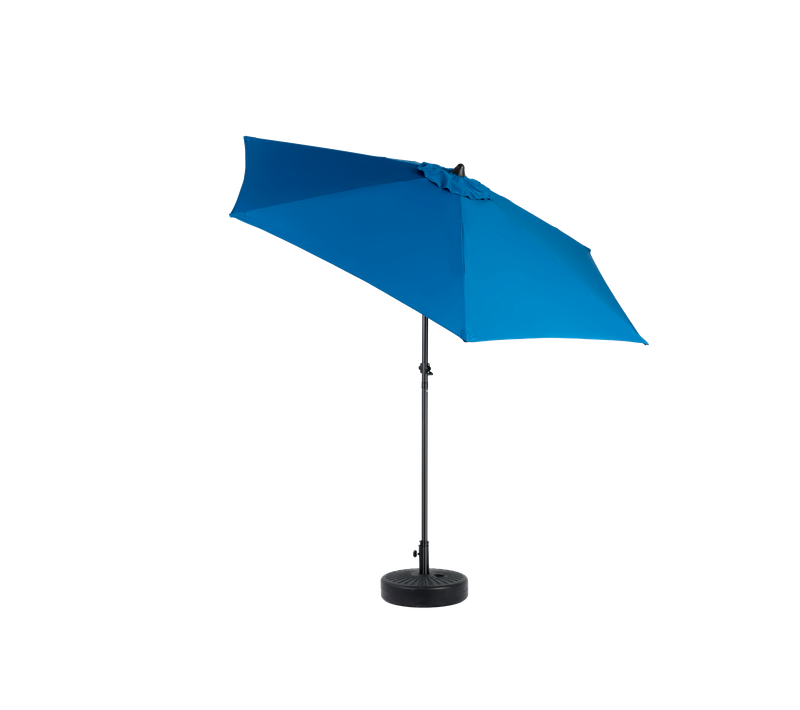 Parasol Double Face Rectangulaire 4,5 m Avec Manivelle Pour Extérieur ,bleu