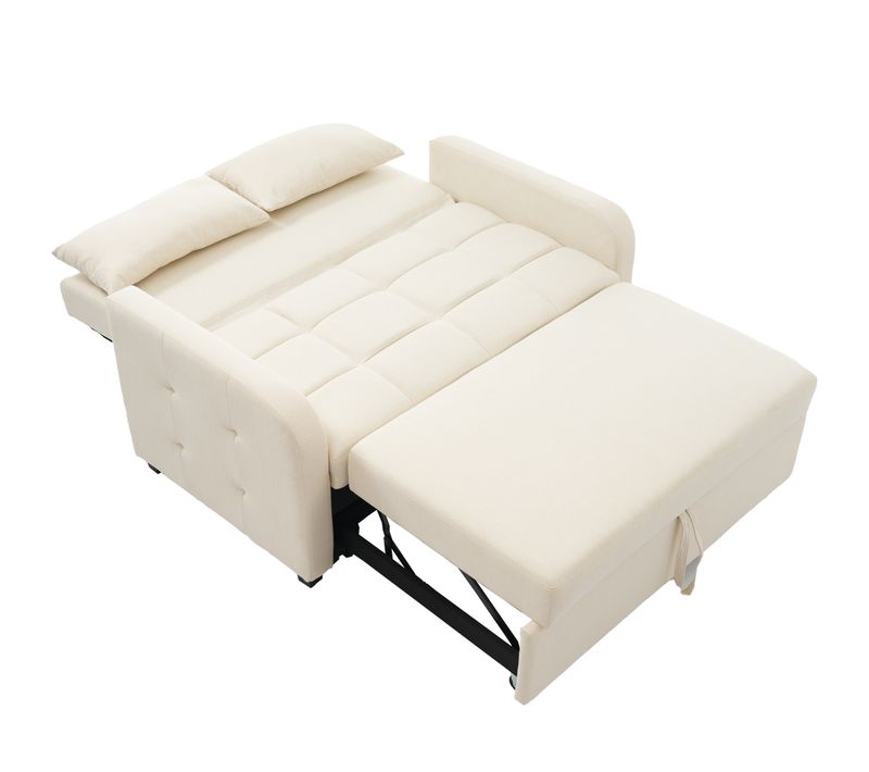 Canapé Pliable Multifonction, Canapé-lit Pour Petites Pièces, Dossier Réglable, 180x127 Cm