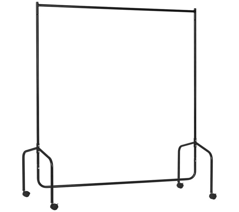 Porte-vêtements En Métal Robuste 150x60x170cm, Montage Facile Pour Rangement Optimal