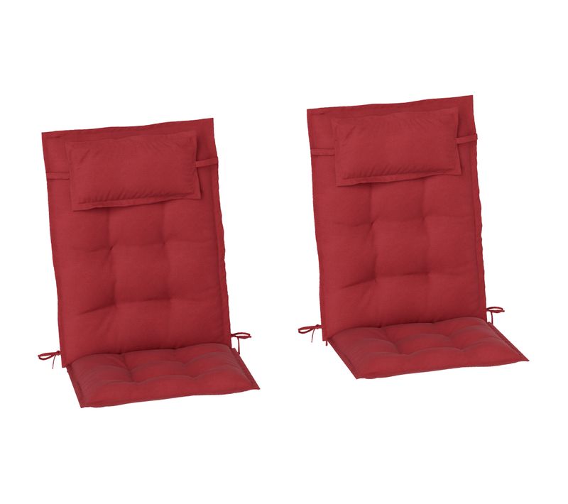 Housse De Coussin Pour Transat En Textile Imperméable, 50x116x5 Cm, Vin Rouge