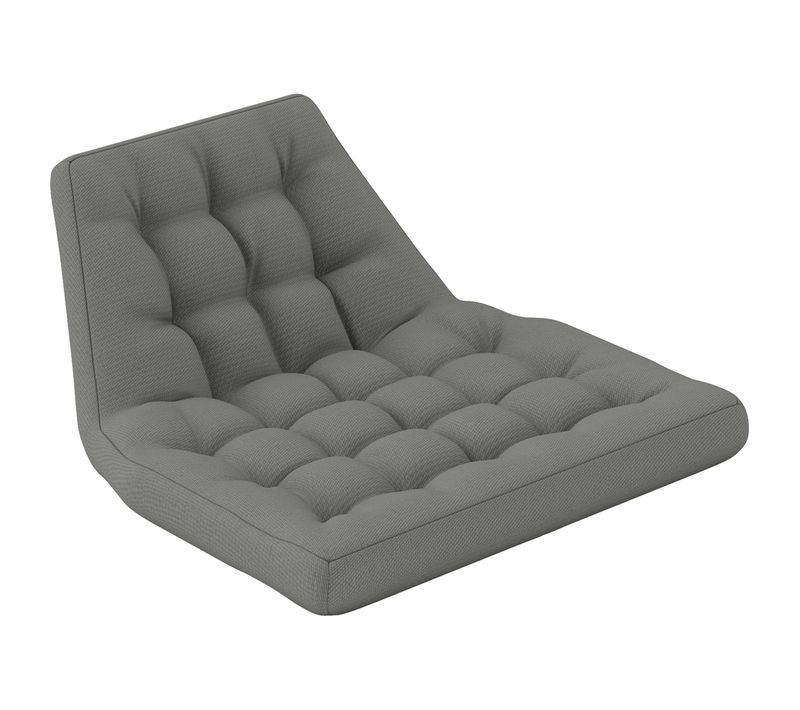 Coussin De Siège à Dossier 120×100cm Rembourrage 8cm Imperméable Pour Fauteuil Suspendu, Gris