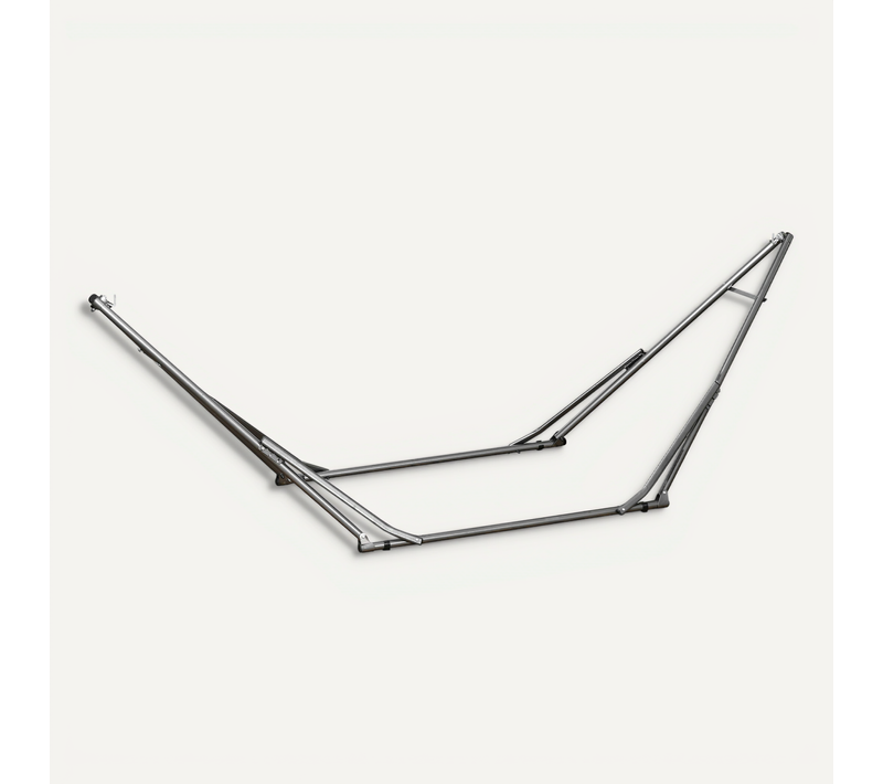 Support De Hamac Pliable En Acier 2-en-1 Avec Portemanteau Jusqu'à 120 Kg, Pour Jardin Et Terrasse