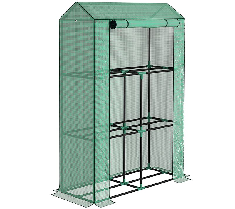 Serre En Acier Avec Étagères, Résistant à L'hiver, Pour Balcon Et Jardin, Uv