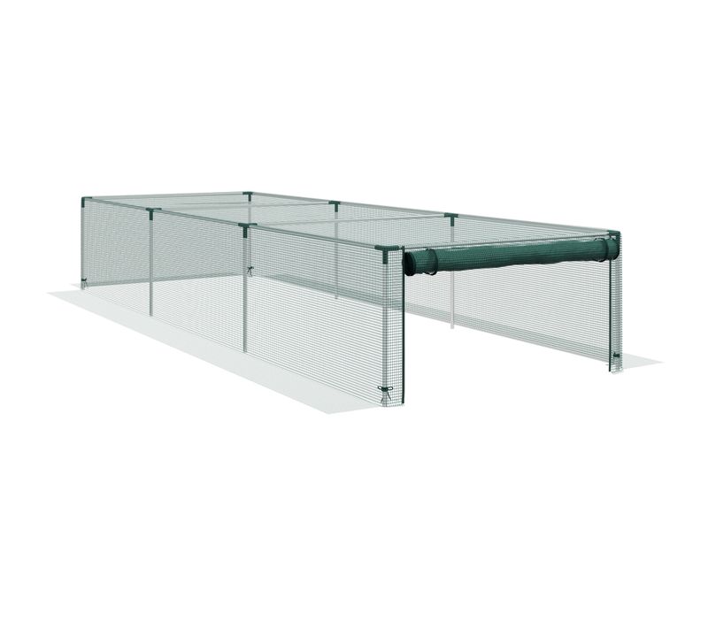 Filet De Protection Pour Plantes 1,25x3,73m Avec Porte à Fermeture éclair