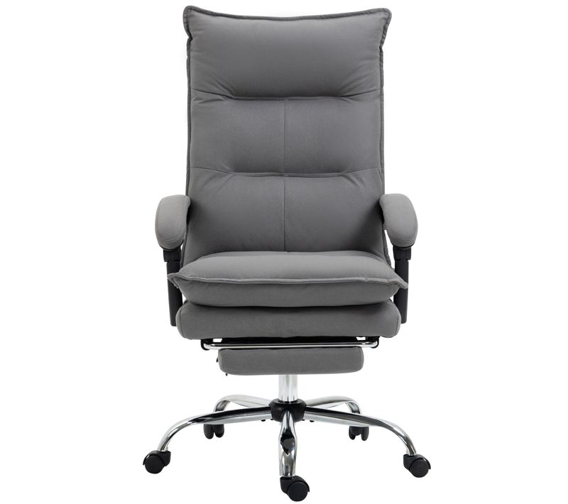 Chaise De Bureau Avec Massage, Ergonomique, Réglable, Pour Confort Au Bureau, Gris Foncé