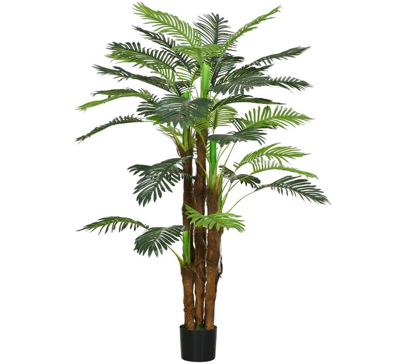 Plante Artificielle Palmier 160 Cm 36 Branches Décoration Intérieure Extérieure Verte