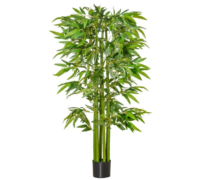 Plante Artificielle En Bambou 160 Cm, Facile D'entretien, En Pot En Plastique