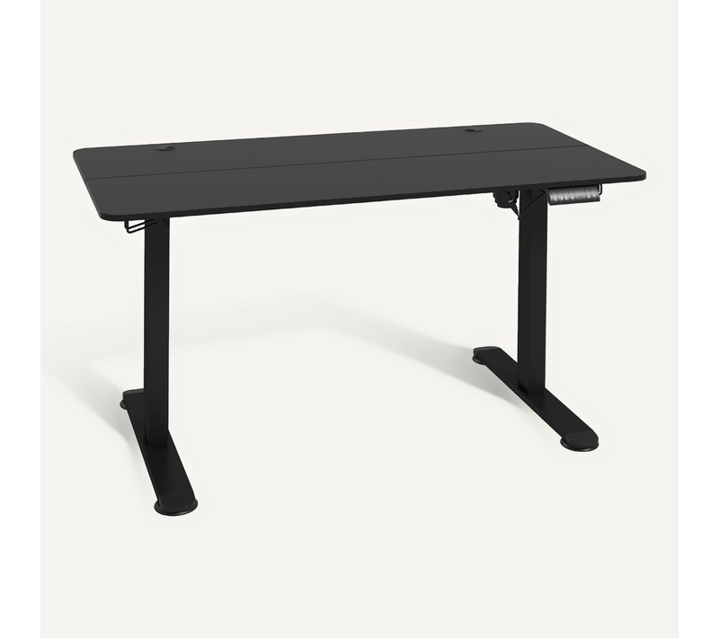 Bureau Debout électrique En Panneaux De Particules Avec Protection Anti-collision, Noir