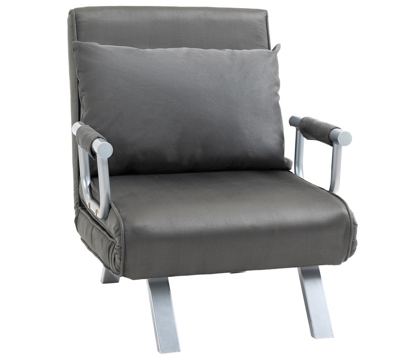 Canapé-lit 3-en-1, Fauteuil-lit, Lit D’appoint, Matelas Pliant, Chaiselongue,65x69x80 Cm