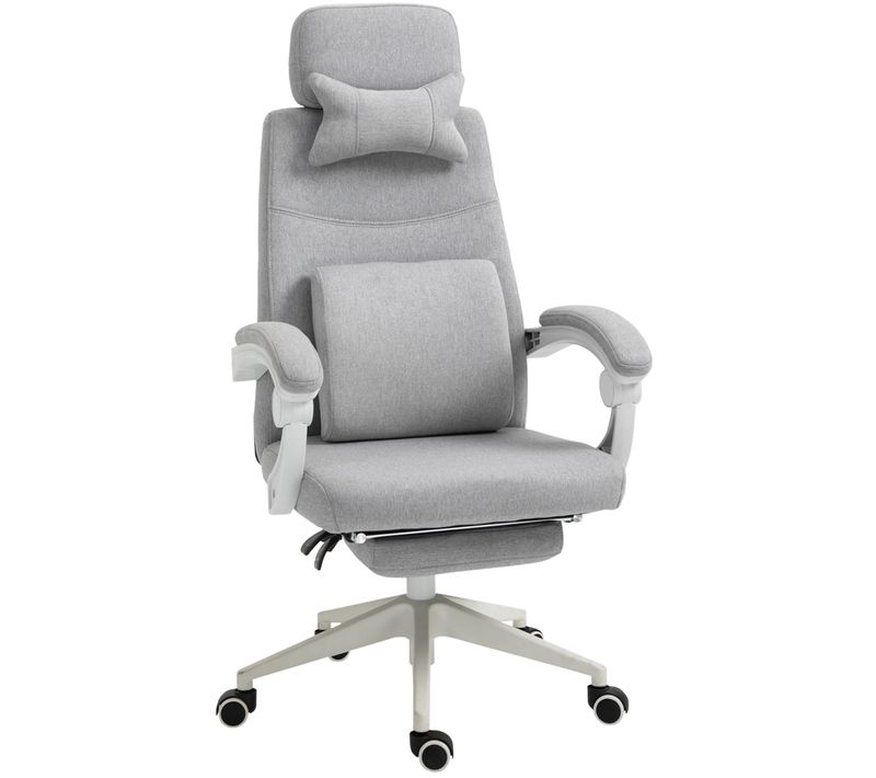 Chaise De Bureau Gaming, Fauteuil Pivotant, Ergonomique, Polyester, Mousse, 62x68x117 Cm