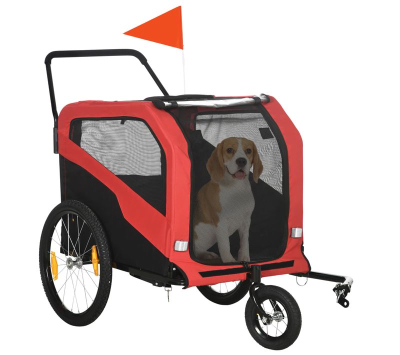 Lit Pour Chien 30 Kg Oxford Rouge Confortable Et Durable, Idéal Pour Grands Chiens